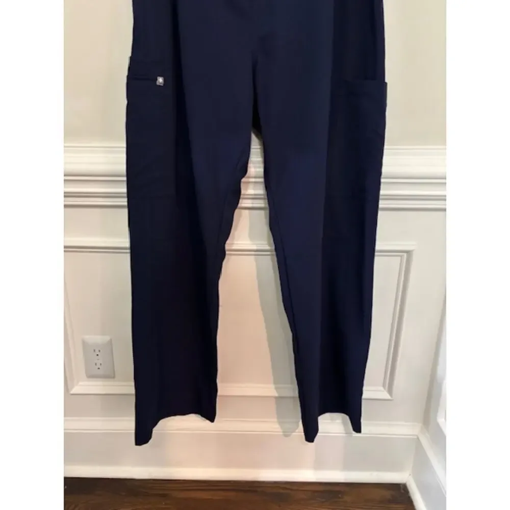 Figs Scrub Pants Mens 2XL Navy Blue Medical Drawstring Straight Leg XXL